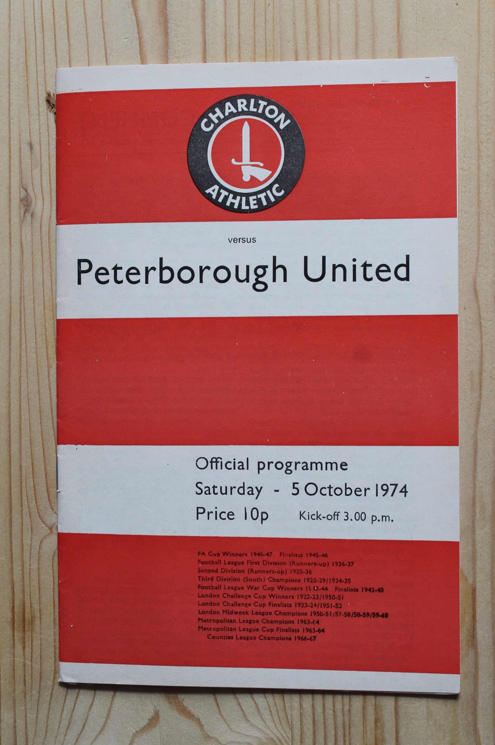 Charlton Athletic FC v Peterborough United FC